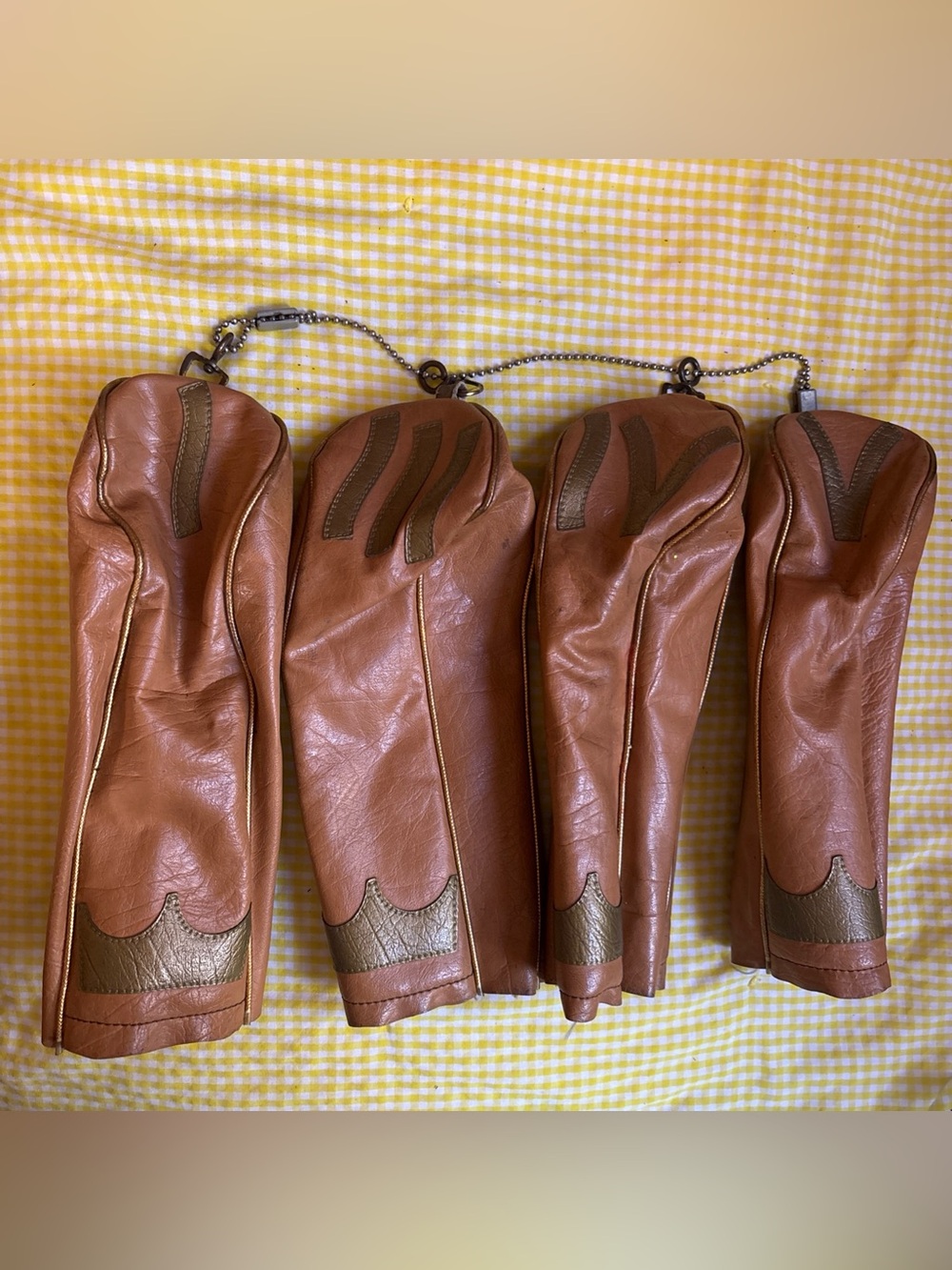 Vintage Golf club covers movie props used home decor